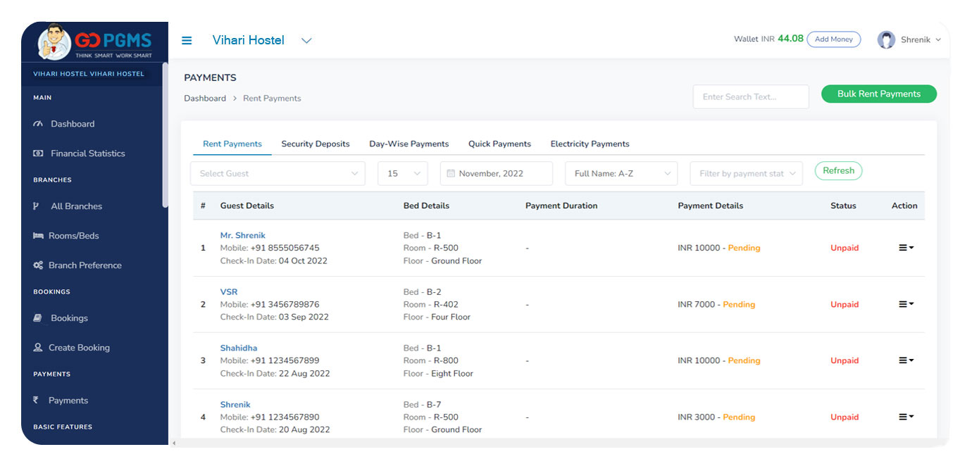 Payments